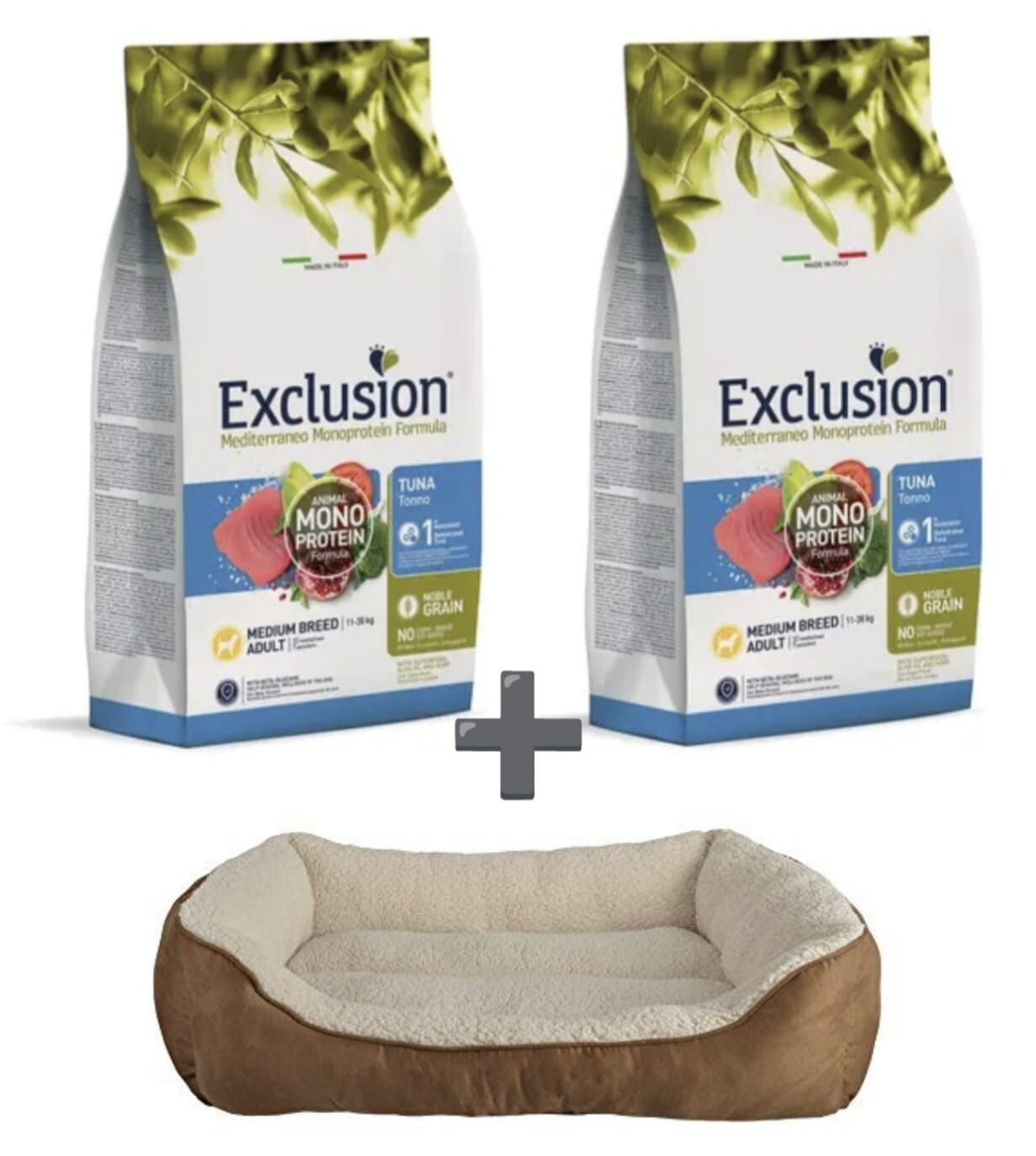 2 שקי אקסלוזן טונה 12 קילו פלוס מיטה