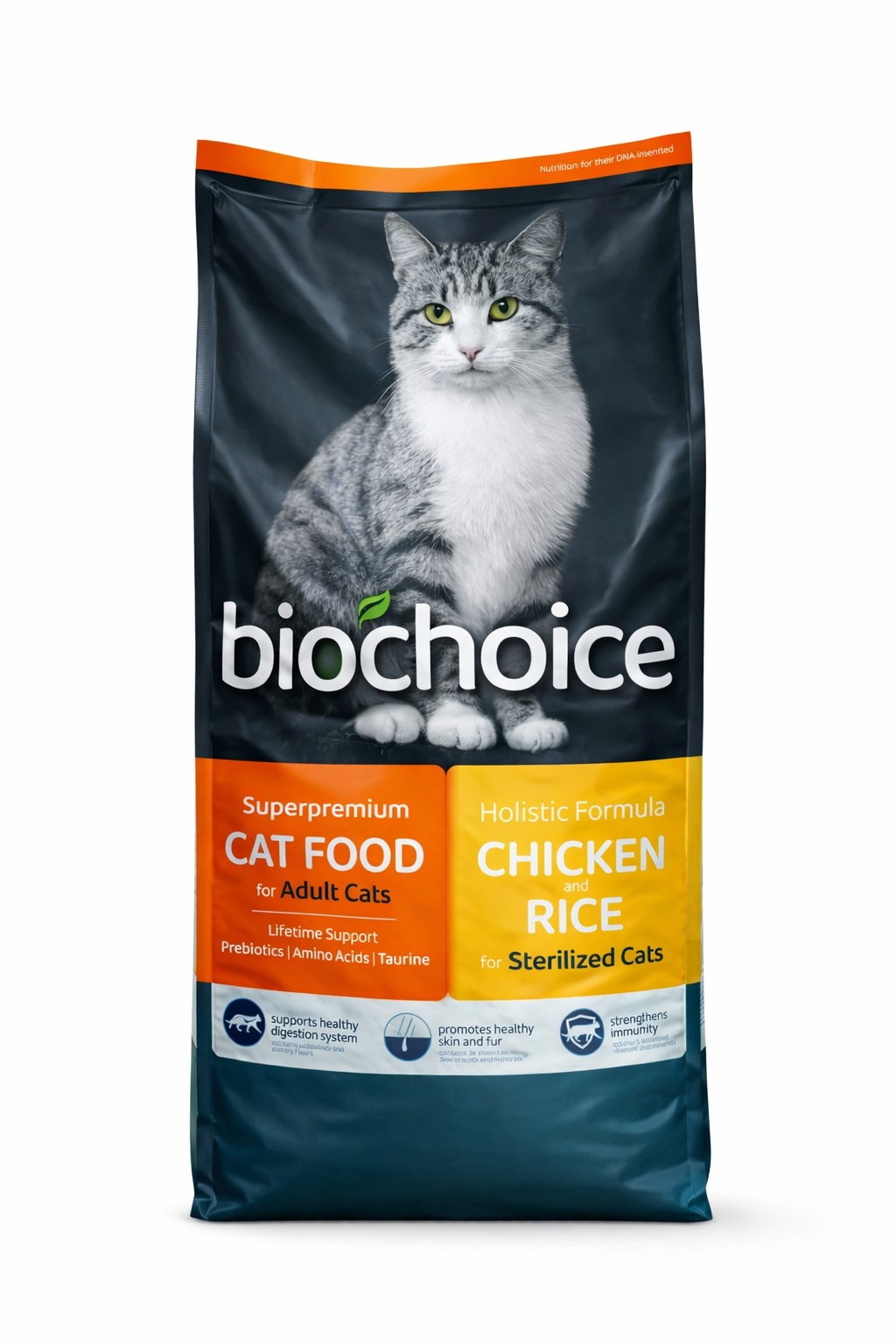 ביוצוייס חתול מסורס עוף ואורז