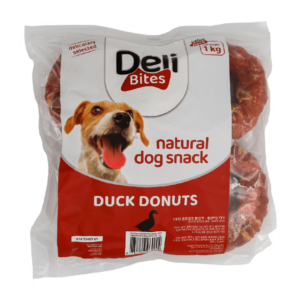 דונות מצופה ברווז לכלב 1 ק"ג (4 יח')