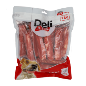 רול לעיסה לכלב- מצופה ברווז 5"- 1 ק"ג